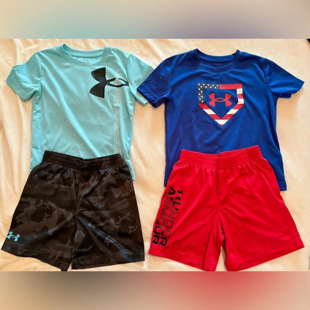 UNDER ARMOUR : Toddler Boy 3T 30pc Lot Shorts Shirts Activewear Bundle - Picture 8 of 16